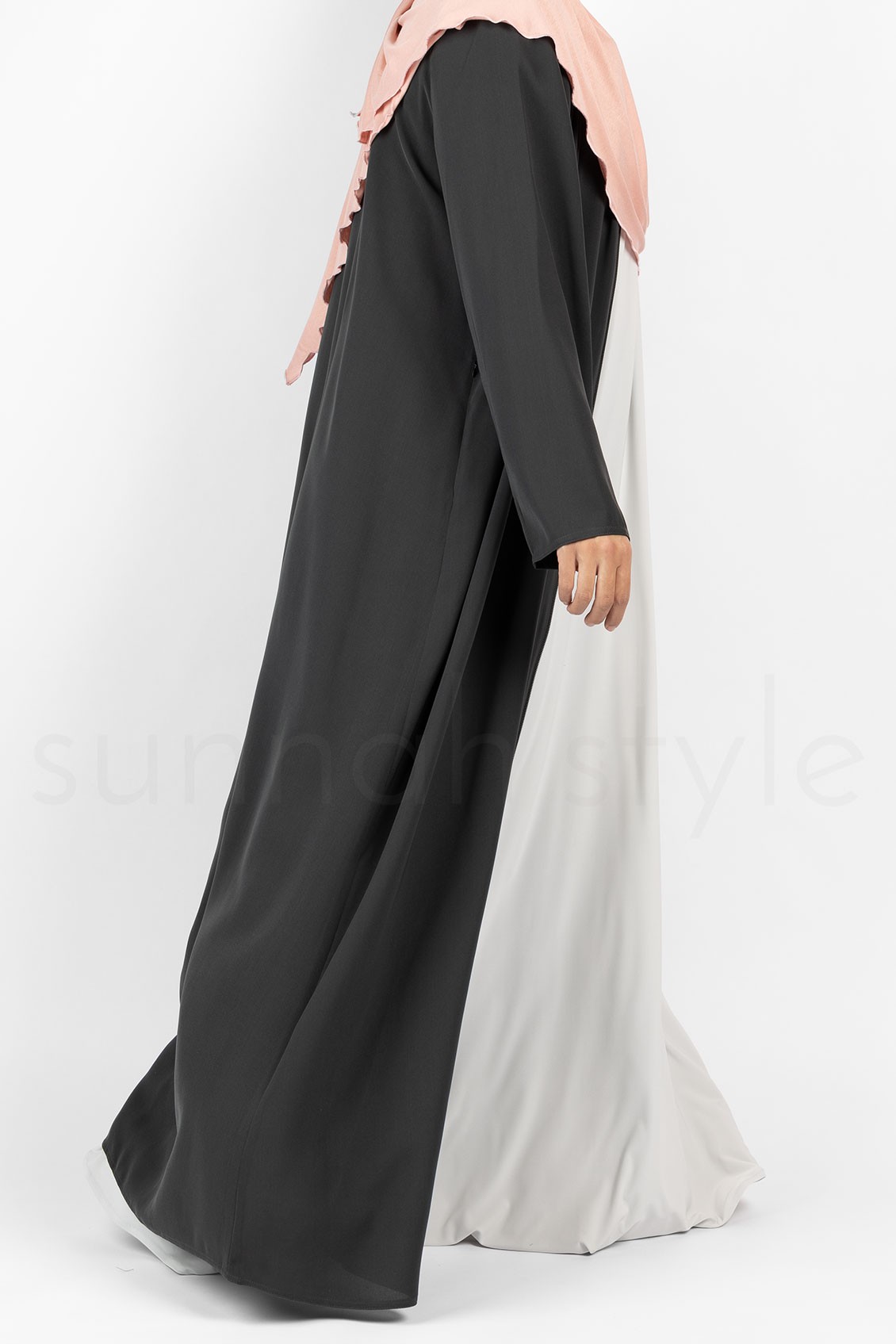 Sunnah Style Sleeveless Jersey Abaya Glacier Grey